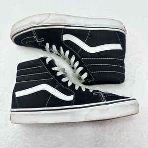 Vans Black and White High-Top Sneakers